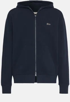 Boggi Milano Sweat-Shirt Full Zip En Coton Bio Mélangé