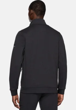 Boggi Milano Sweat-Shirt Full Zip En Mélange Coton Et Scuba Léger