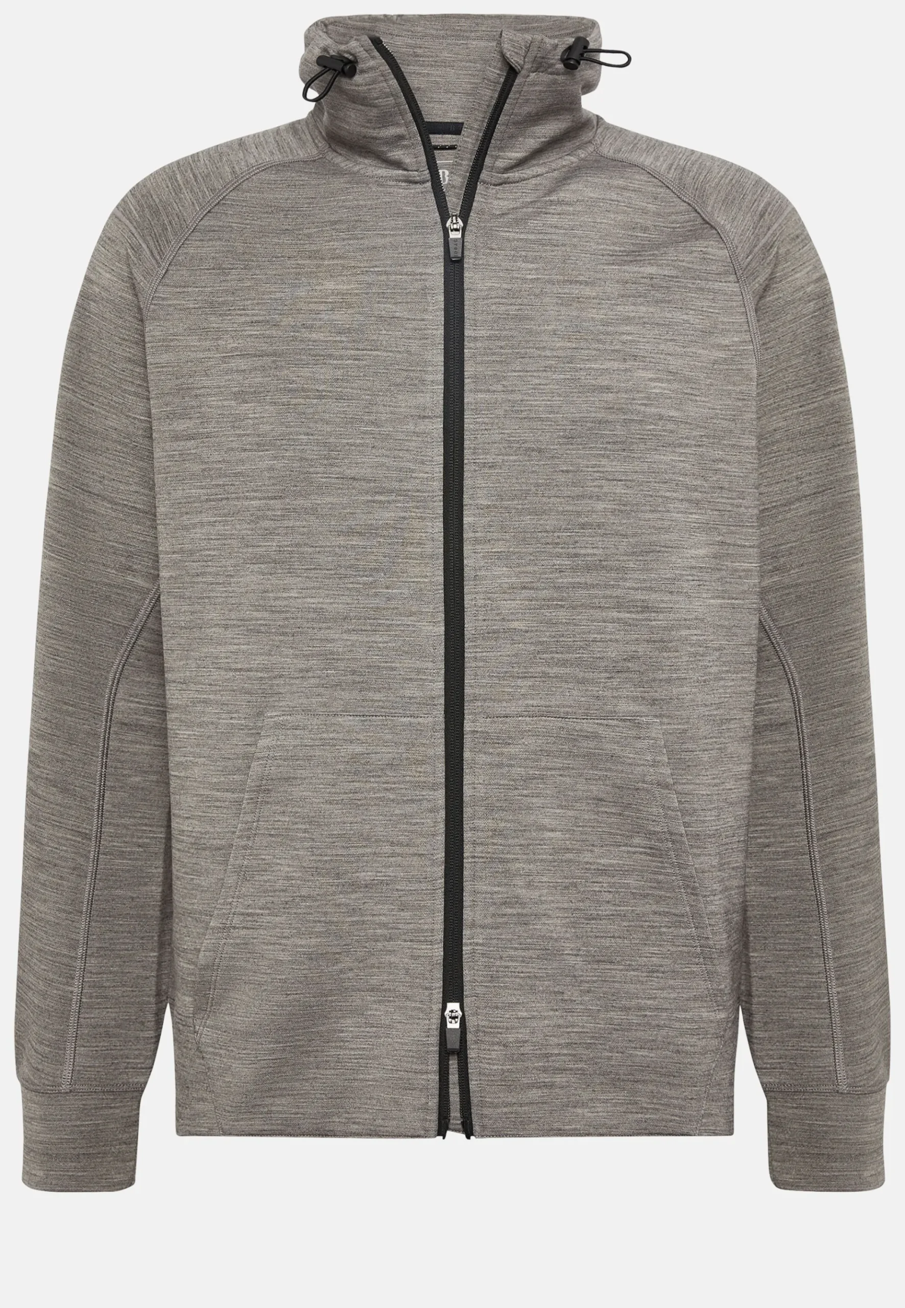 Boggi Milano Sweat-Shirt Full Zip En Mélange Coton Scuba Léger