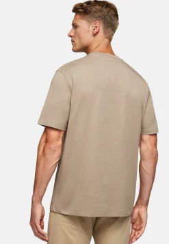 Boggi Milano T-Shirt En Jersey De Coton Avec Poche Poitrine