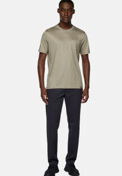 Boggi Milano T-Shirt En Jersey De Coton Et Tencel