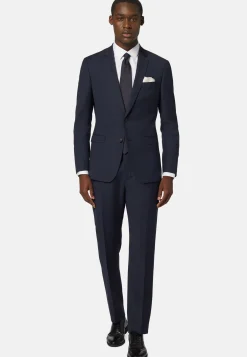 Boggi Milano Veste à Micromotif En Laine Extensible