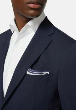 Boggi Milano Veste Bleue Travel En Laine