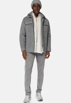 Boggi Milano Veste Chemise Blink En Laine Avec Plastron