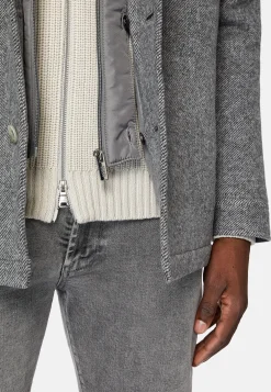 Boggi Milano Veste Chemise Blink En Laine Avec Plastron