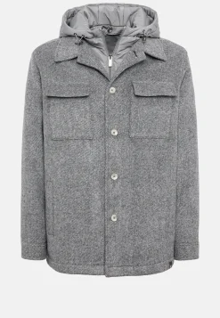 Boggi Milano Veste Chemise Blink En Laine Avec Plastron