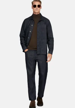 Boggi Milano Veste Chemise De Travail En Denim