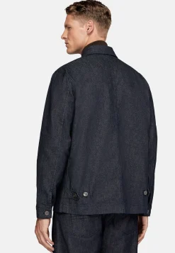 Boggi Milano Veste Chemise De Travail En Denim