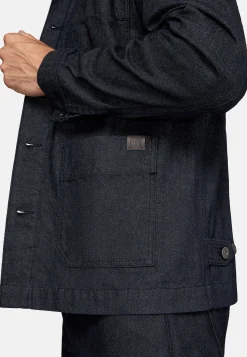 Boggi Milano Veste Chemise De Travail En Denim