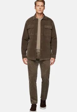 Boggi Milano Veste Chemise En Moleskine