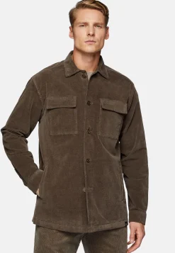 Boggi Milano Veste Chemise En Moleskine