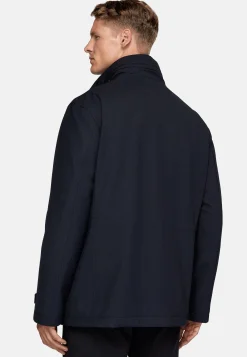 Boggi Milano Veste De Treillis En Tissu Technique Rembourré