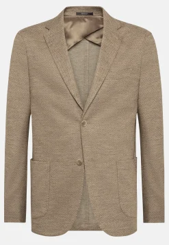 Boggi Milano Veste Gris Tourterelle B Jersey En Laine Mélangée