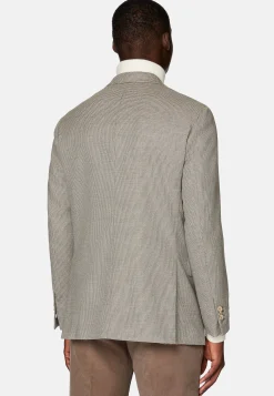 Boggi Milano Veste Gris Tourterelle En Laine Extensible