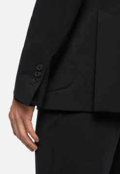 Boggi Milano Veste Noire En Nylon Stretch B Tech